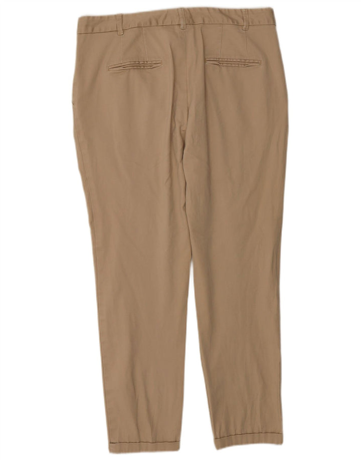 Zara Pantalon Chino Slim Femme EU 40 Moyen W30 L25 Beige