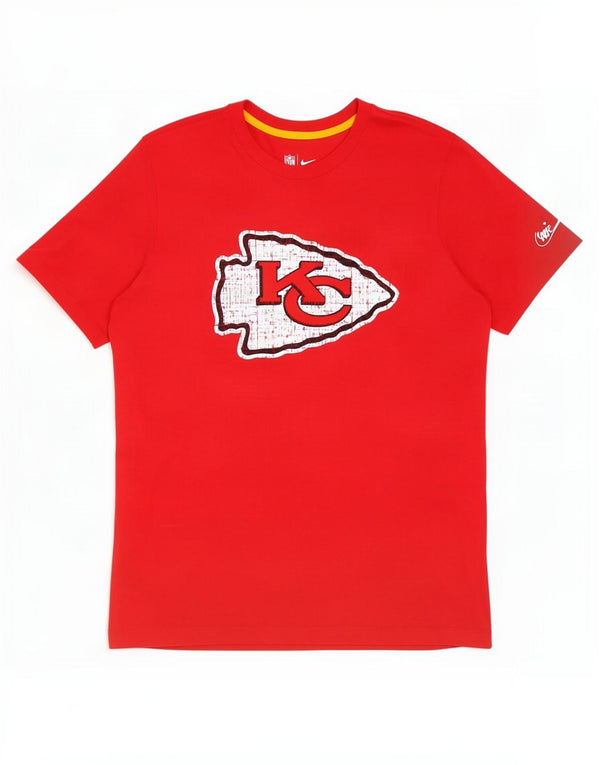 Nike Mens Kansas City Chiefs Graphic T-Shirt Top XL Rouge Polyester
