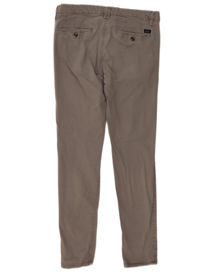 Zara Pantalon Chino Slim Homme EU 40 Medium W31 L29 Gris