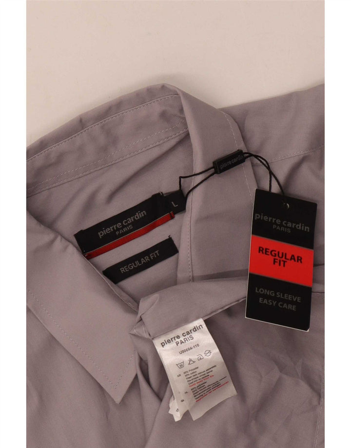 Pierre Cardin Chemise Regular Fit Homme Grand Gris Polyester