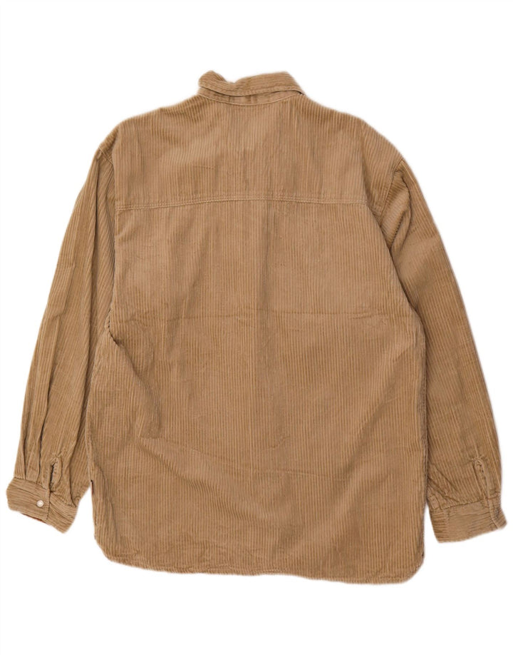 Mustang Chemise Velours Côtelé Homme Coton Beige Moyen
