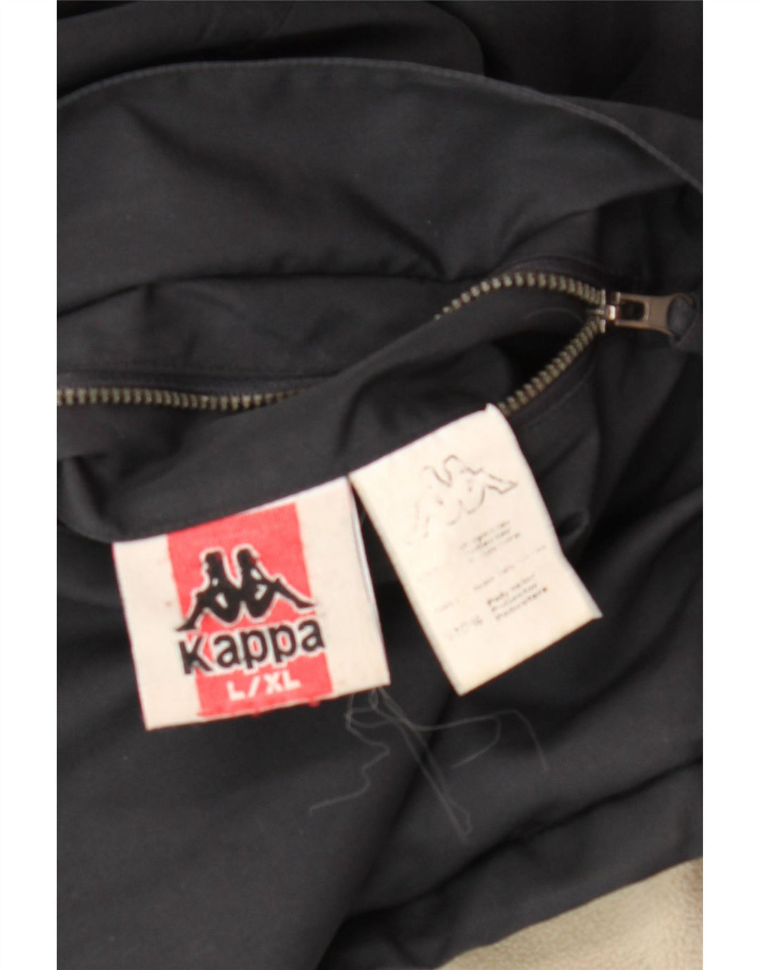 Kappa Veste réversible pour homme UK 40 Large Bleu marine Polyester