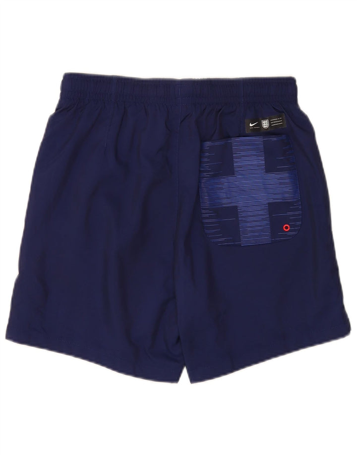 Nike Short de bain graphique pour homme Petit polyester bleu marine
