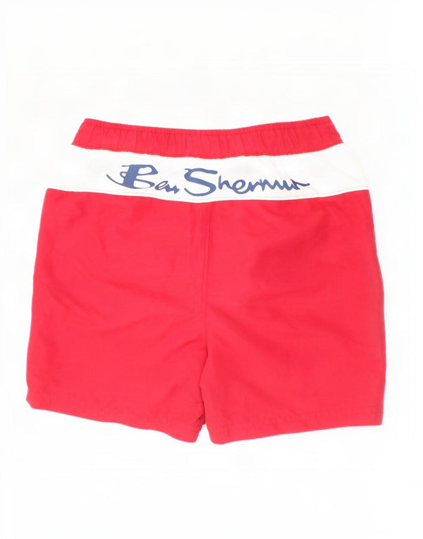 Ben Sherman Short de bain graphique garçon 7-8 ans Rouge Colourblock