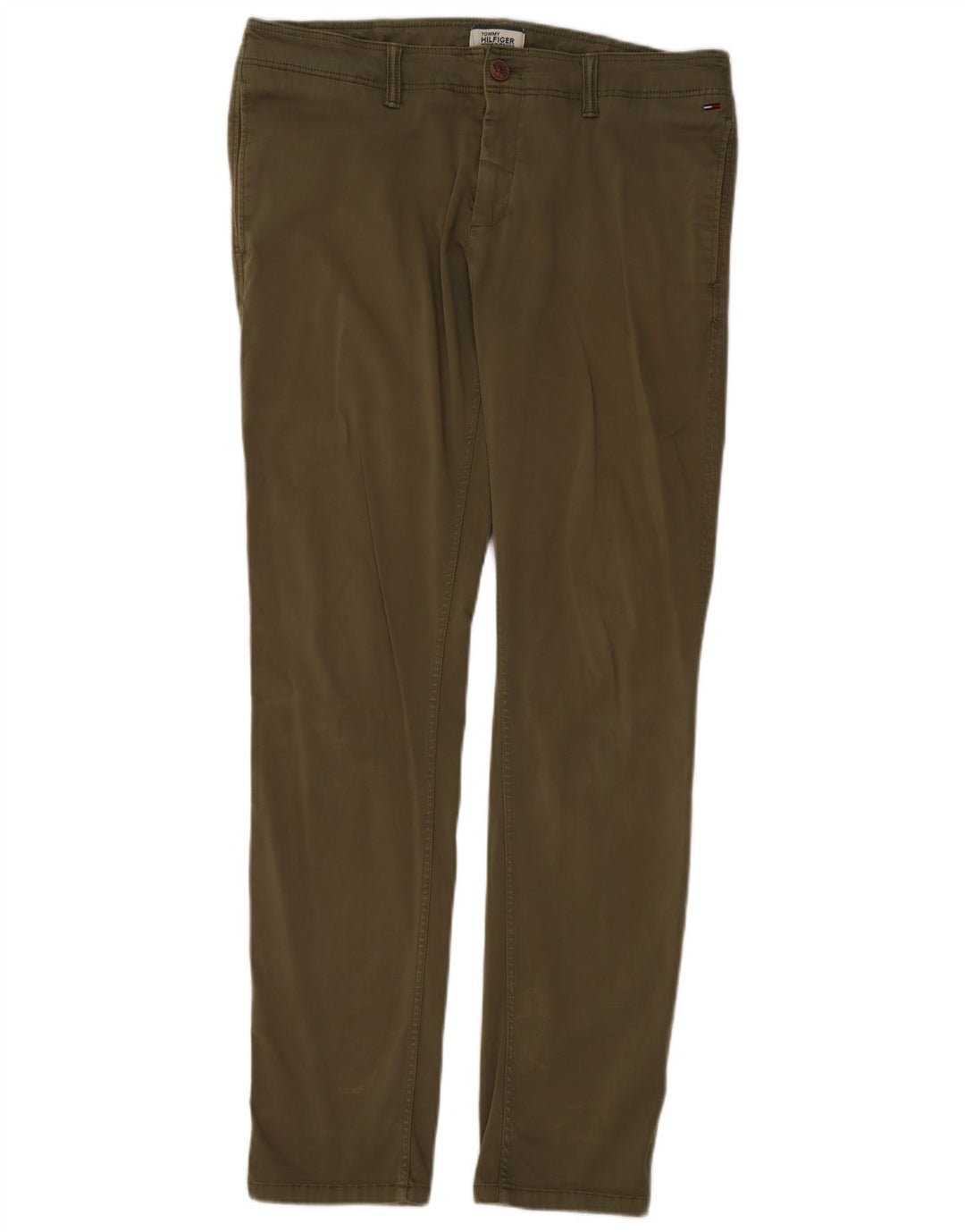 TOMMY HILFIGER Pantalon Chino Slim Homme W31 L32 Kaki Coton
