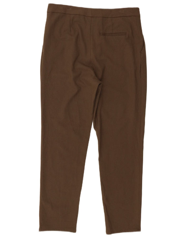 Zara Pantalon Chino Taille Haute Pour Femme Medium W28 L28 Marron
