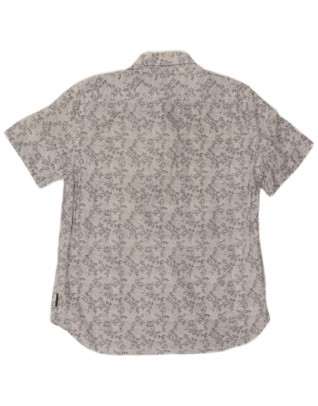 French Connection Chemise à Manches Courtes Homme Grand Blanc Floral Coton