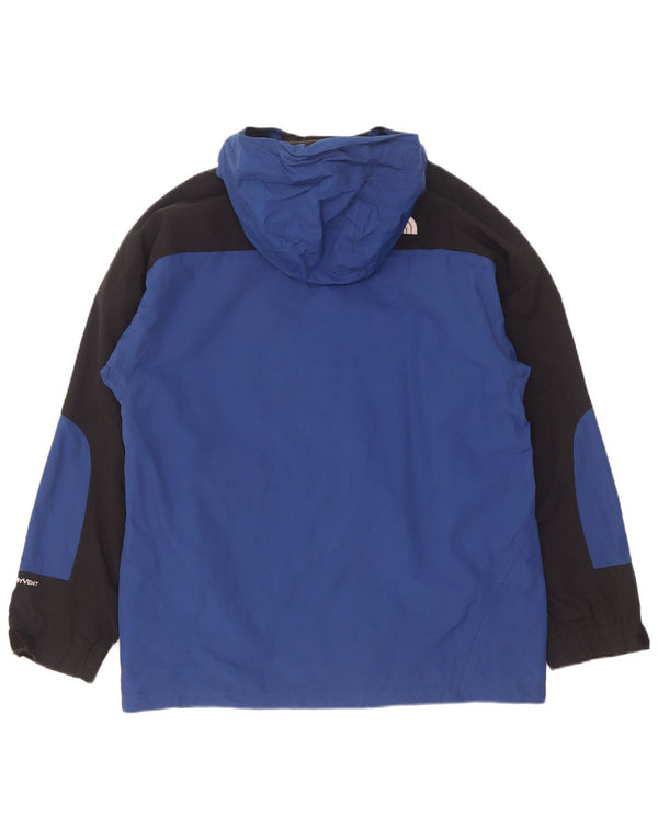 The North Face Veste coupe-vent à capuche pour homme UK 42 XL Bleu Colorblock