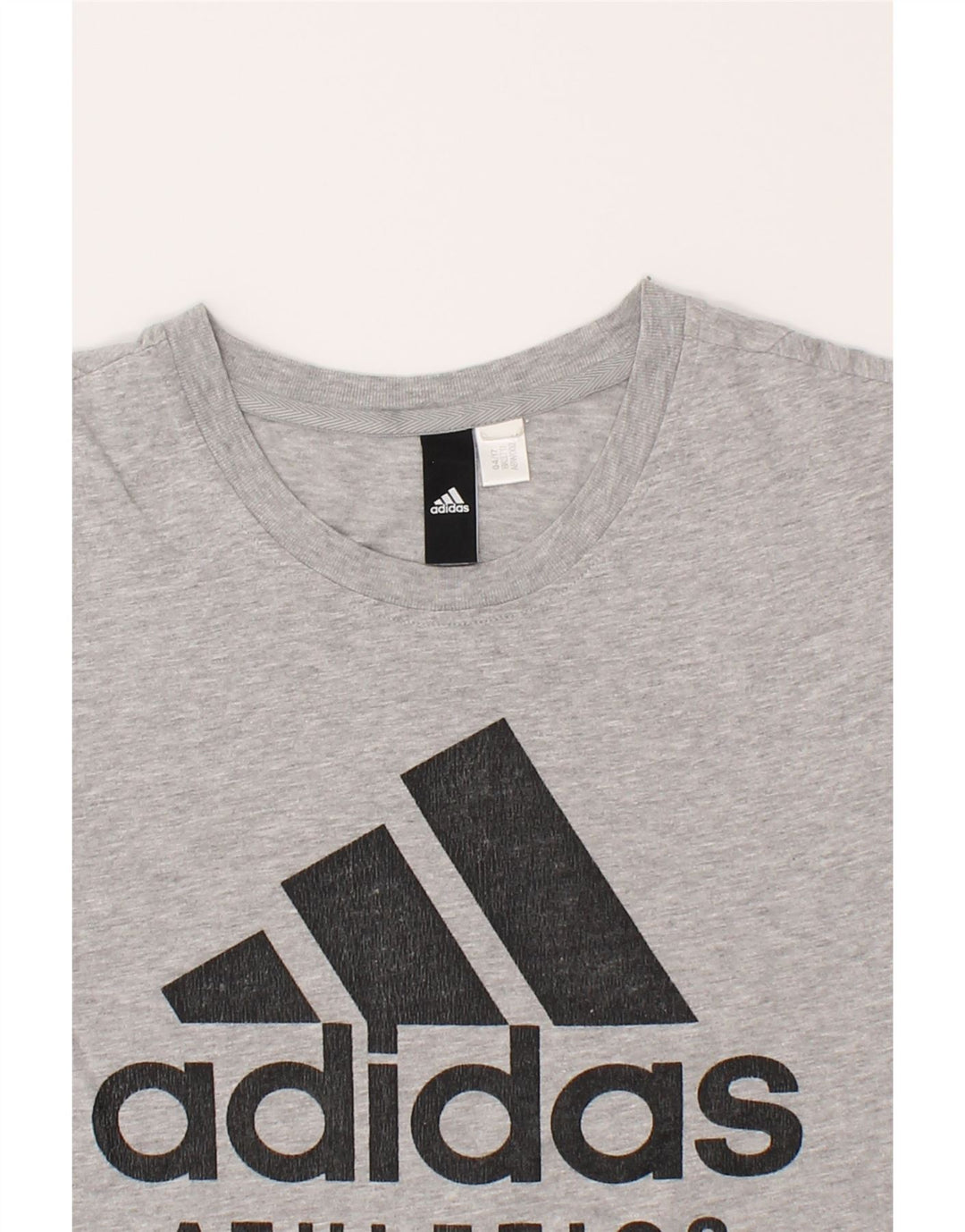 ADIDAS Mens Graphic T-Shirt Top Small Grey Cotton Vintage Adidas and Second-Hand Adidas from Messina Hembry 