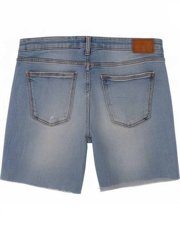 Zara Short en jean pour femme EU 42 Large W32 Bleu