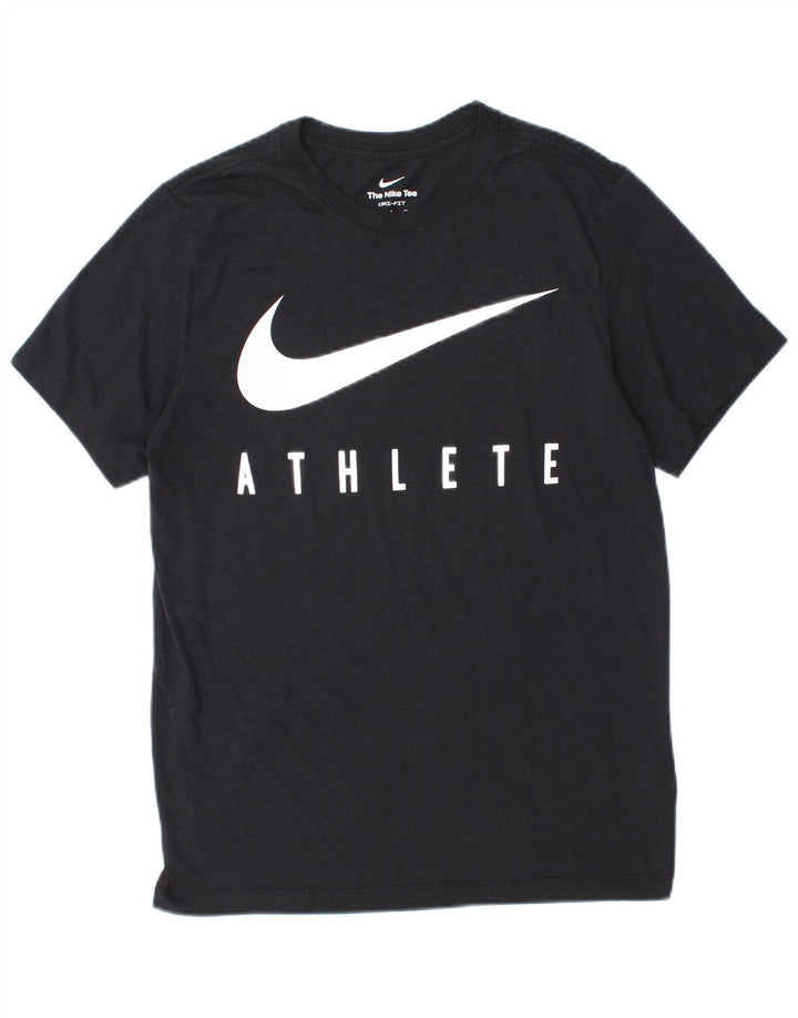 Nike Hommes Dri Fit Graphic T-Shirt Haut Petit Noir Polyester