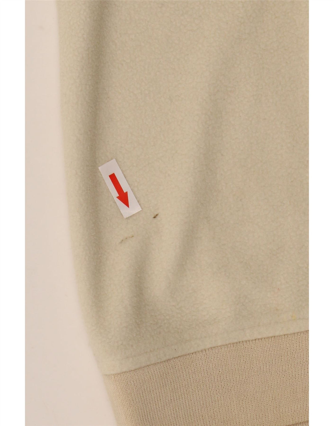 Silvy Pull polaire Polartec à col zippé pour homme Beige moyen Fair Isle Polyester