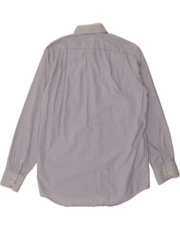 LACOSTE Mens Shirt Size 41 Medium Blue Striped Cotton Vintage Lacoste and Second-Hand Lacoste from Messina Hembry 