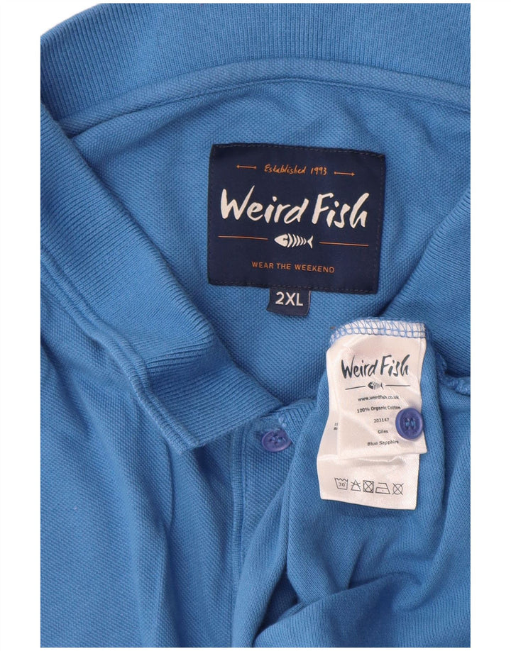 Weird Fish Polo Homme 2XL Bleu Coton
