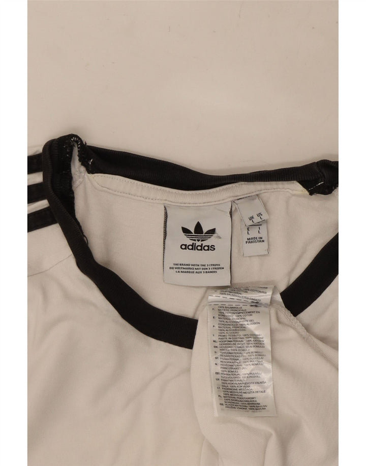 ADIDAS T-Shirt Homme Grand Blanc Coton