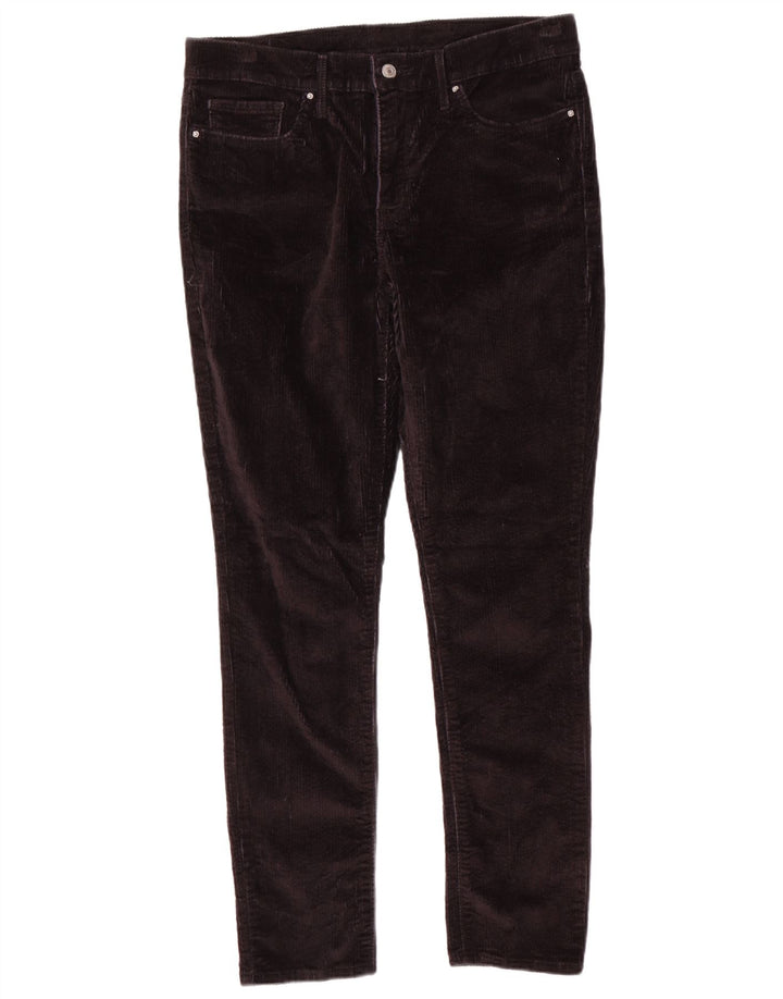 LEVI'S Pantalon Slim Velours Côtelé Femme W34 L30 Noir