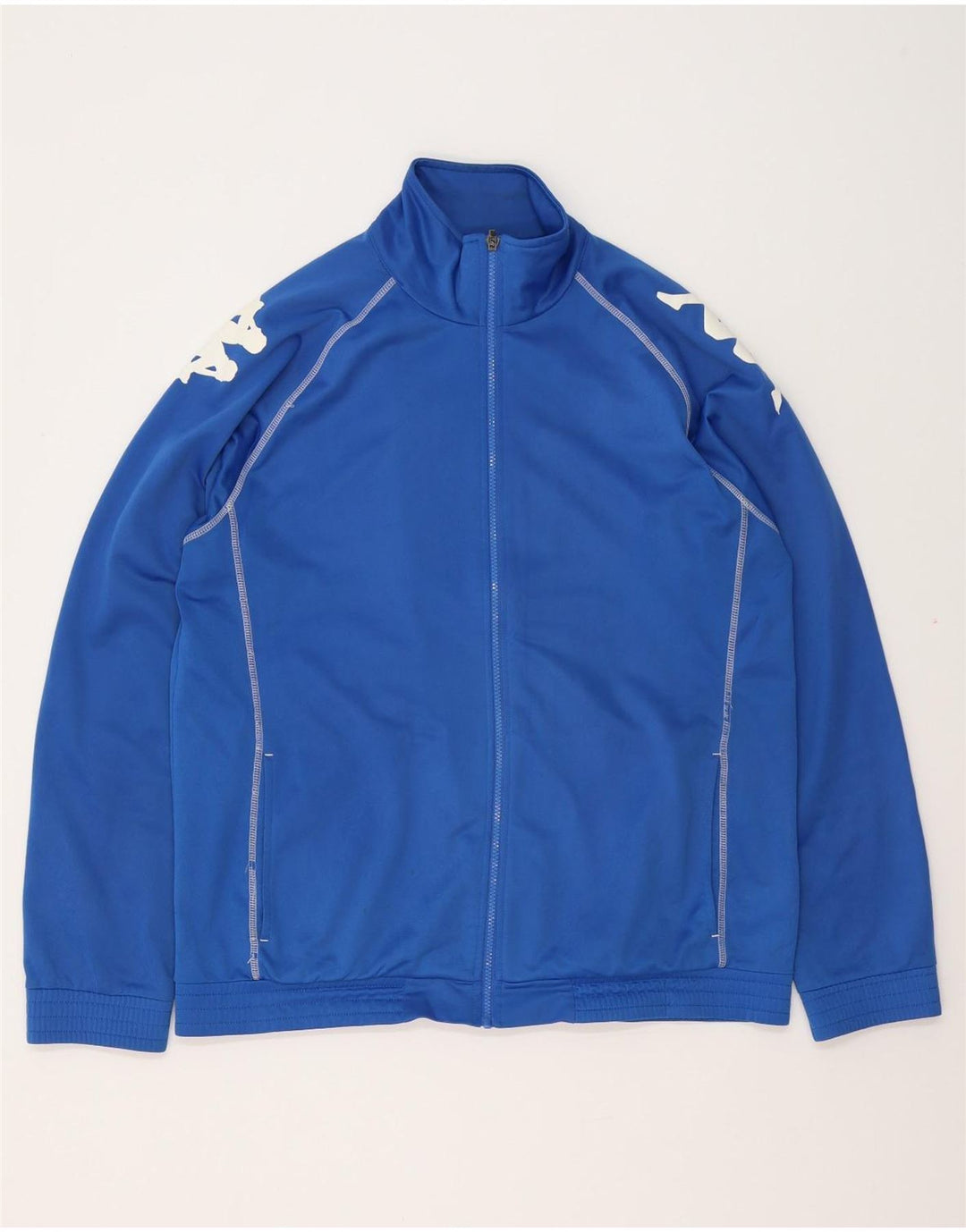KAPPA Veste de Survêtement Graphique Homme XL Bleu Polyester