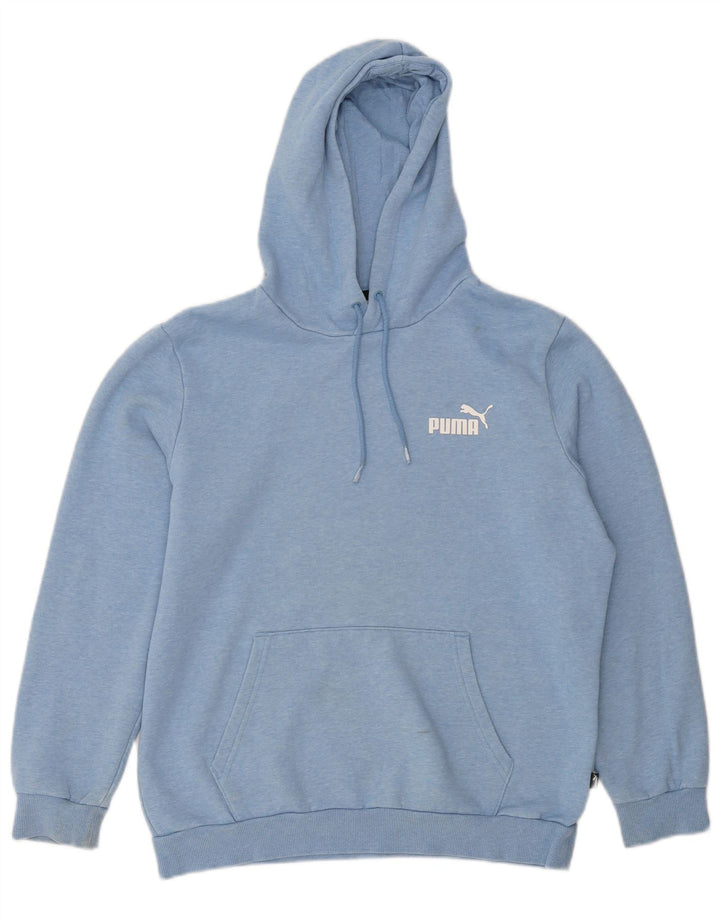 Puma Sweat à Capuche Homme Bleu Moyen Moucheté Coton