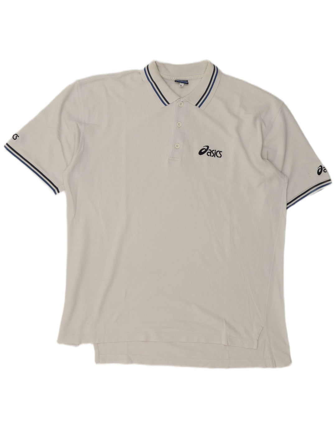 Asics Polo Homme XL Blanc Coton