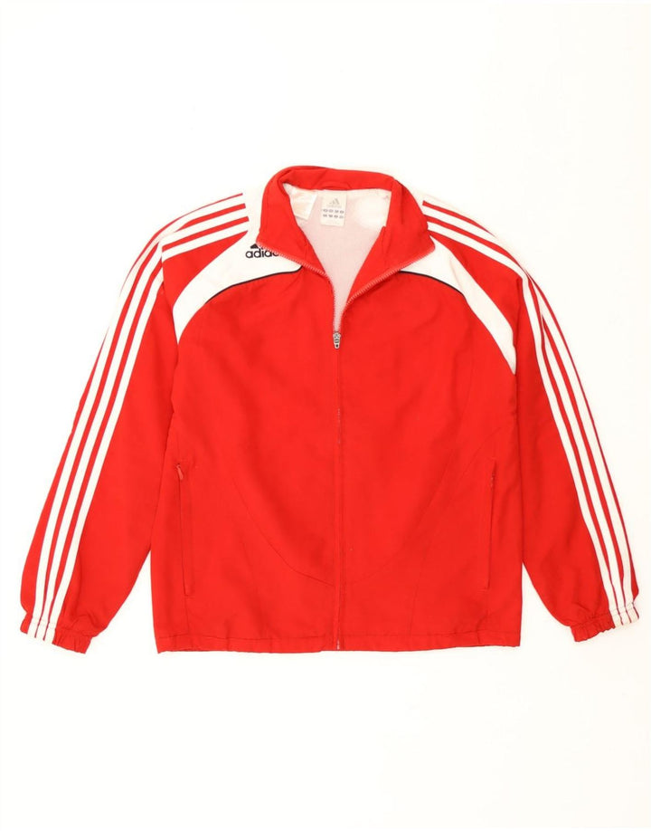 Adidas Veste de Survêtement Garçon 13-14 ans Rouge Colorblock Polyester