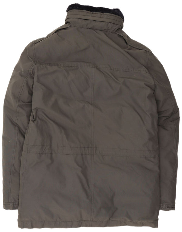 Rifle Veste Parka Homme UK 40 Grand Coton Gris