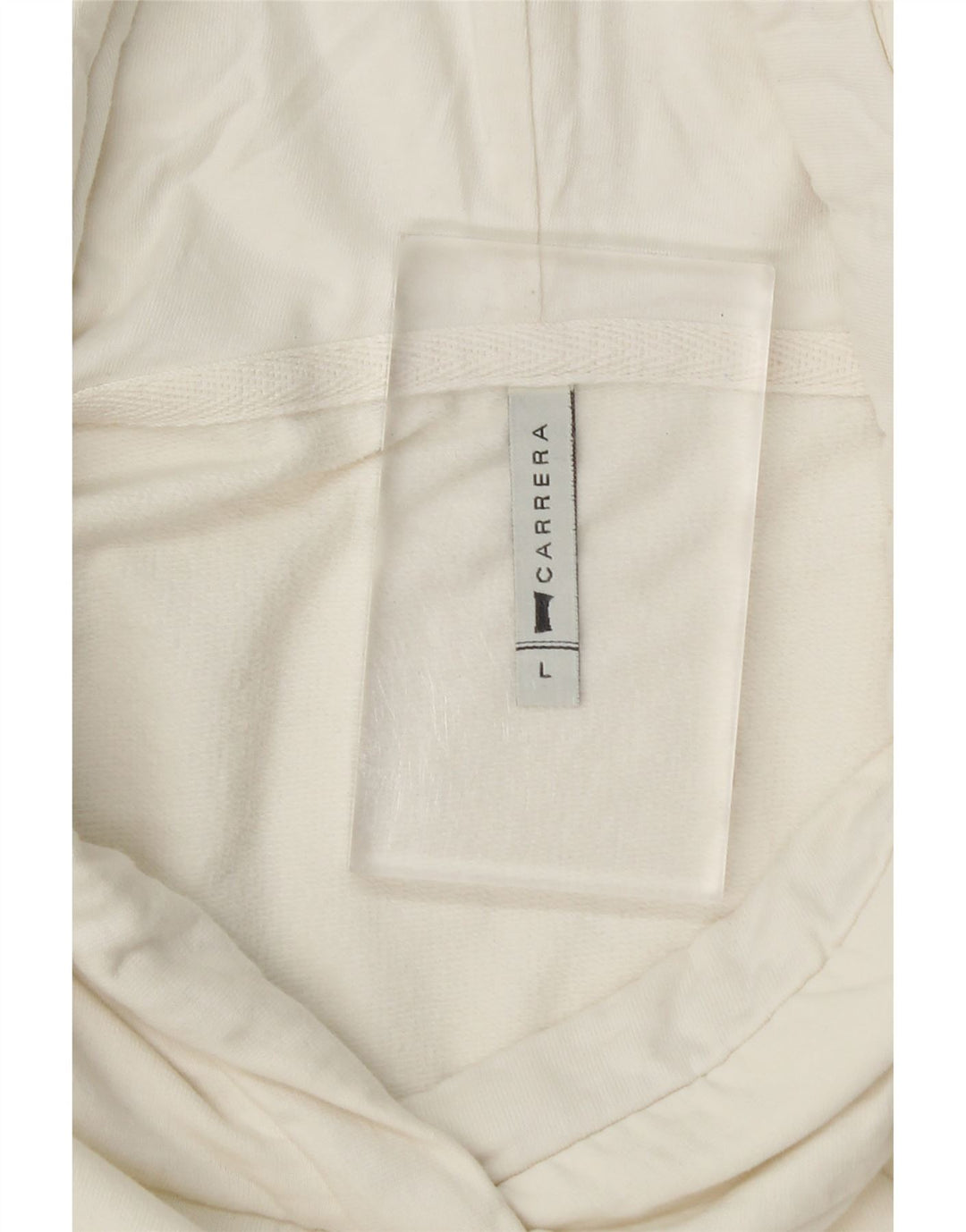 CARRERA Pull à capuche pour femme UK 16 Large Blanc Coton