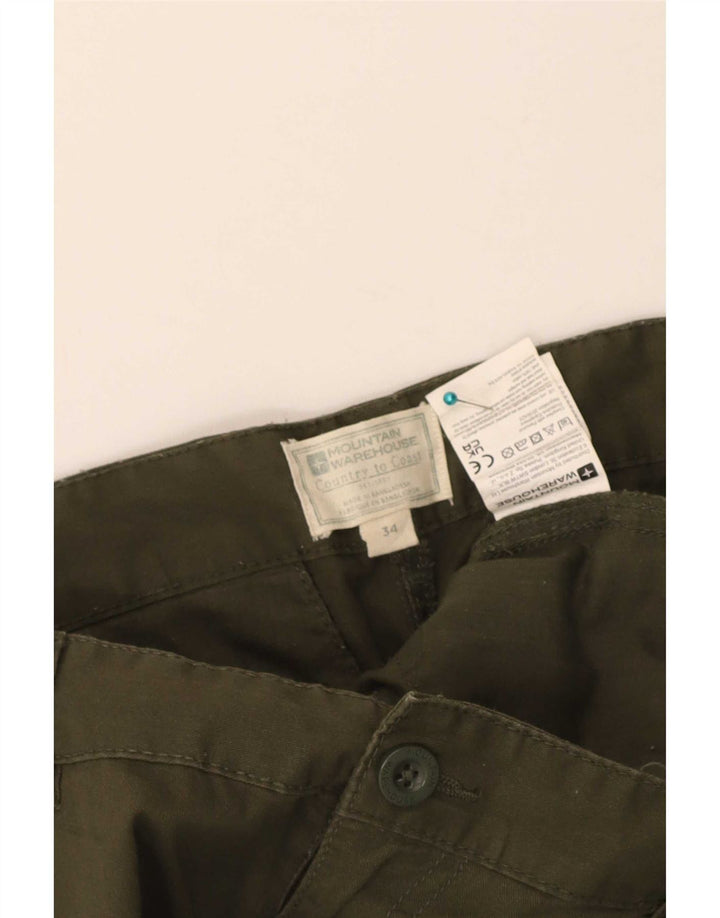 Mountain Warehouse Short cargo pour homme W34 en coton kaki Taille L