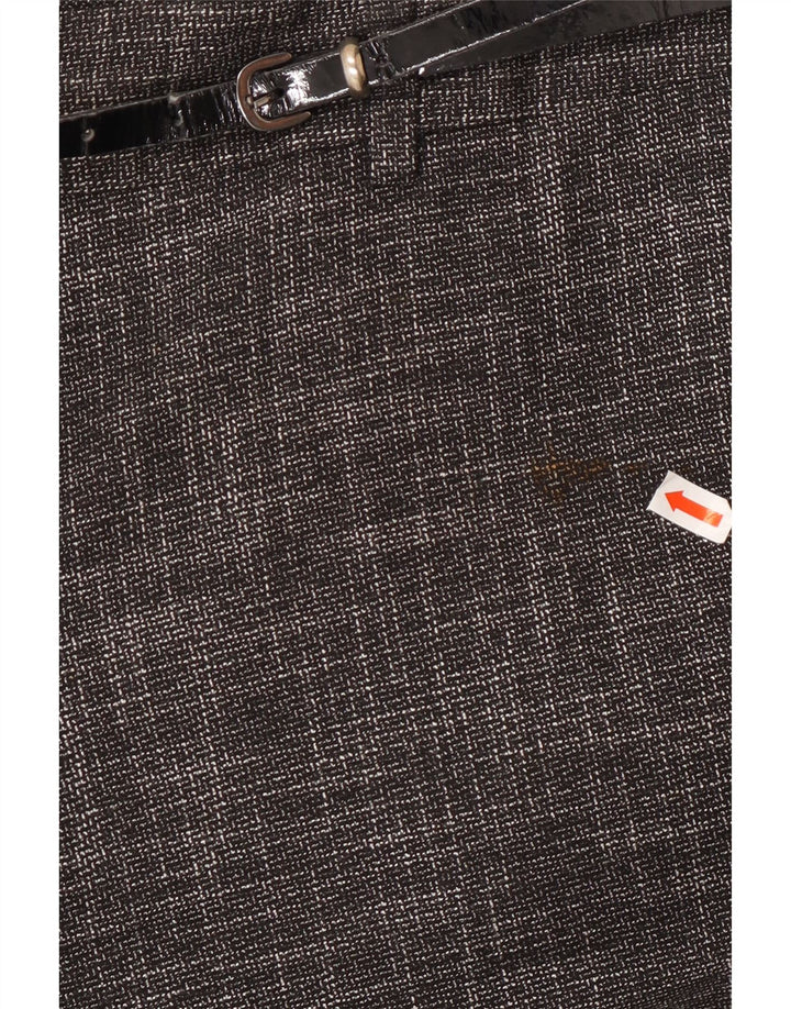 MONSOON Pantalon court décontracté pour femme UK 10 Small W27 L28 Gris moucheté