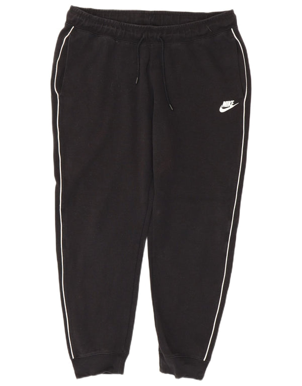 Nike Pantalon de survêtement pour homme en coton rayé noir Taille L