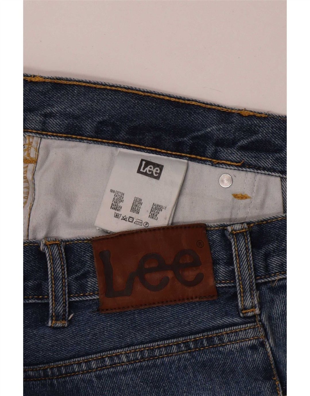 Lee Jean Droit Brooklyn Homme W38 L30 Bleu Coton
