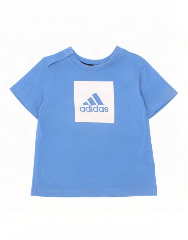 Adidas T-shirt graphique bébé garçon 12-18 mois bleu coton