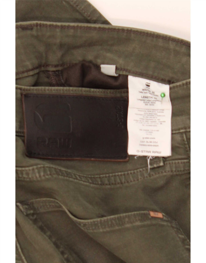 G-Star Jean Slim Homme W30 L32 Kaki Coton