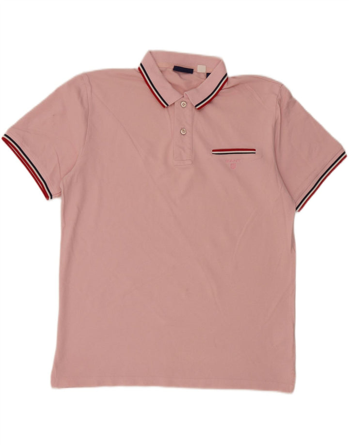 GANT Polo Homme Rose Moyen Coton