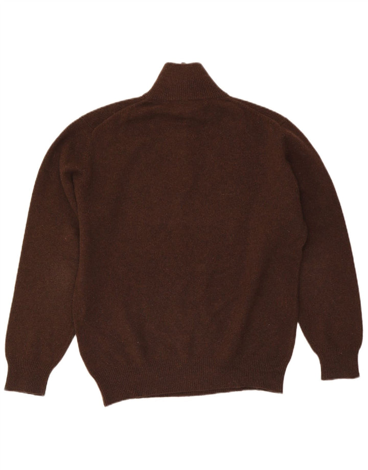 Kappa Pull Col Zippé Homme Laine Marron Moyen