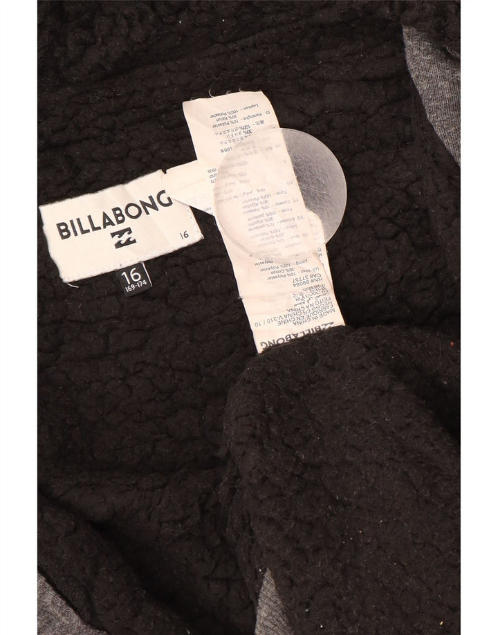 BILLABONG Pull à capuche zippé Sherpa Garçon 15-16 ans Gris Polyester