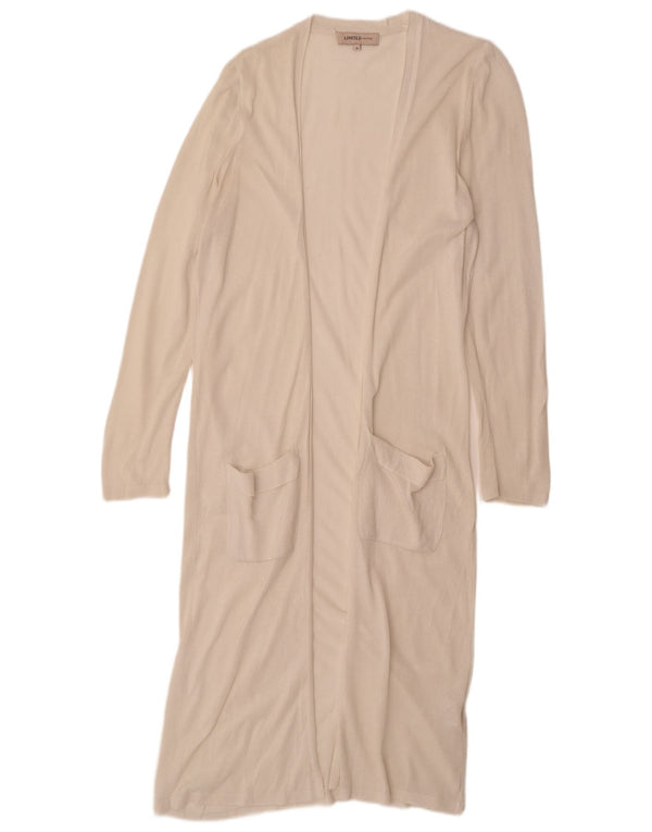 Marks & Spencer Pull cardigan long pour femme UK 14 Medium Off White