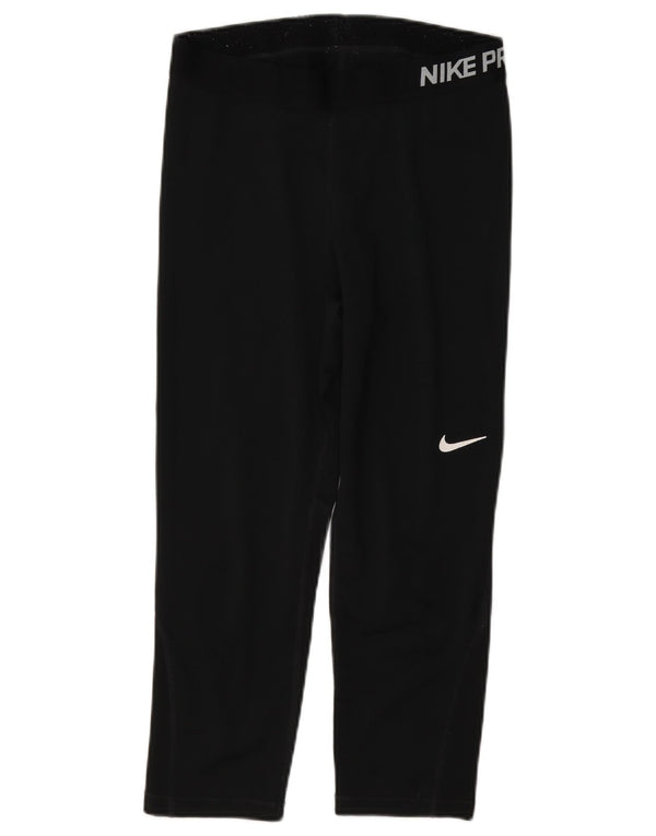 Nike Legging Capri Dri Fit Graphic pour femme UK 12 Noir moyen