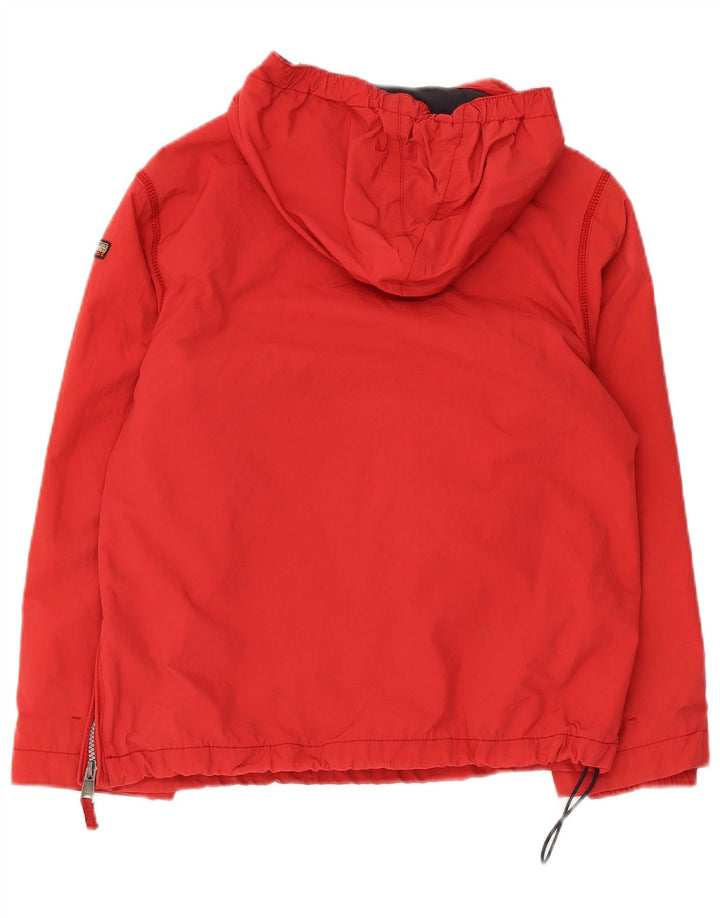Napapijri Veste Anorak à Capuche Graphique Garçon 11-12 Ans Rouge Polyester