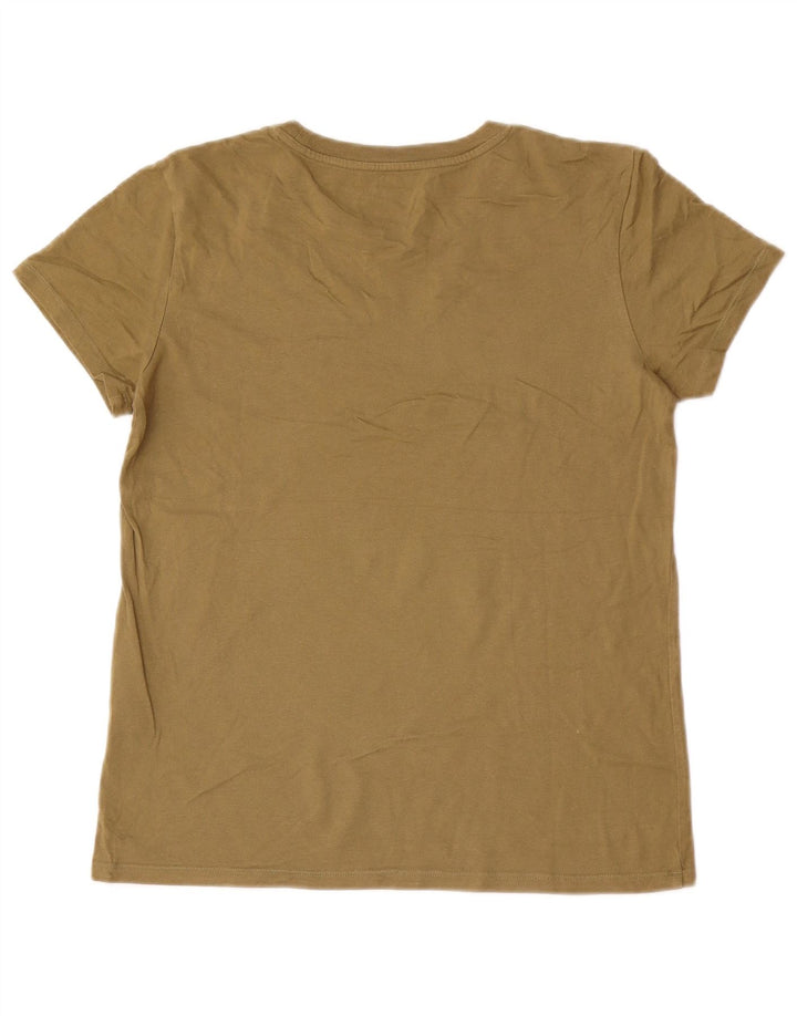 Levi's T-Shirt Graphique Top Small Homme Kaki Coton