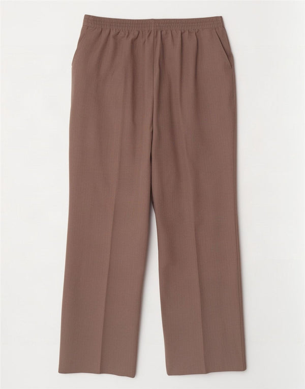 Marks & Spencer Pantalon court pour femme UK 14 Large W34 L26 Marron