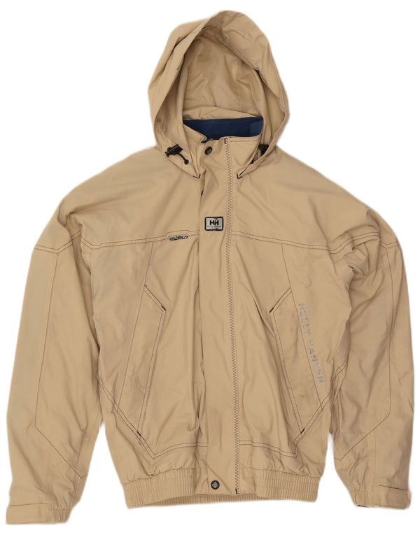 Helly Hansen Veste bomber à capuche graphique pour homme UK 36 Petit nylon beige