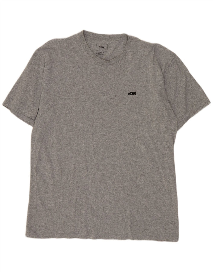 VANS T-shirt coupe classique pour hommes, grand coton moucheté gris