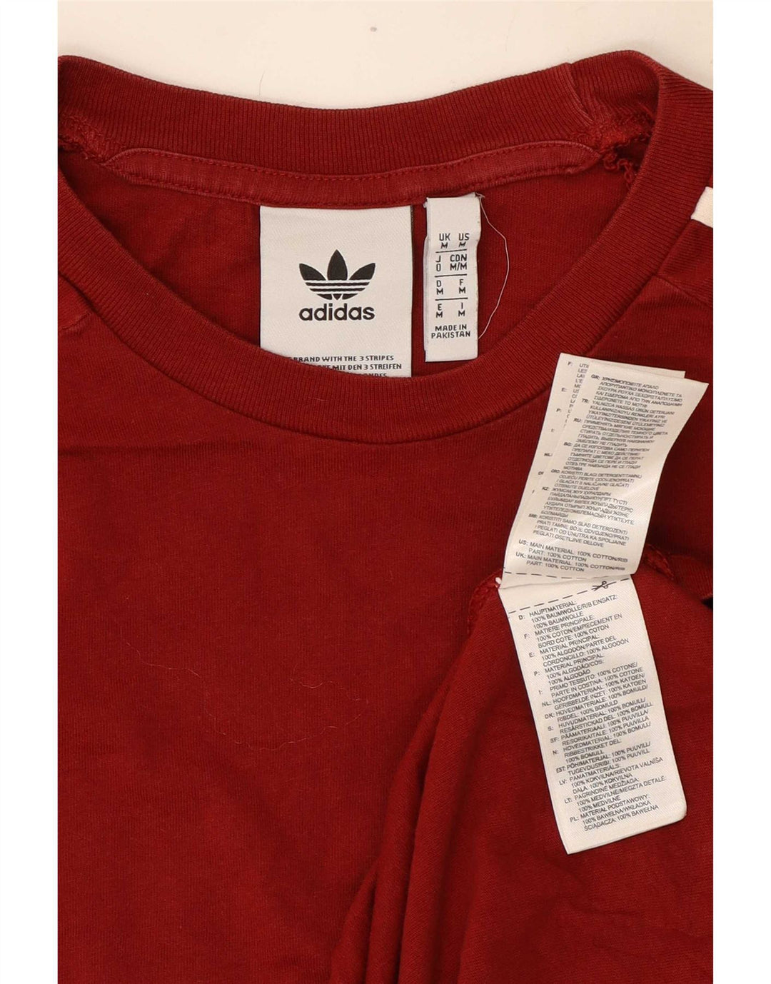 Adidas T-Shirt Homme Top Coton Bordeaux Moyen