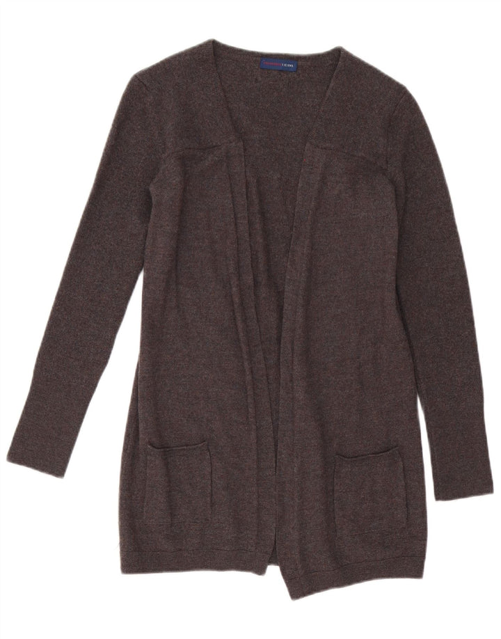 Trussardi Jeans Cardigan ouvert long pour femme Gris moyen UK 44