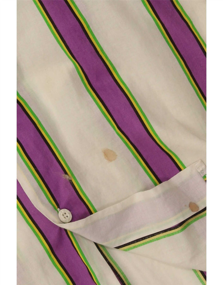 POP 84 Chemise Homme Rayée Blanche Moyenne