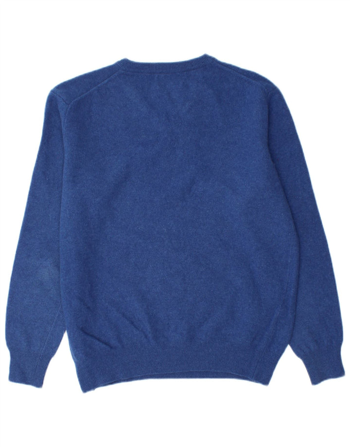 Conte of Florence Pull col V Homme Bleu Moyen
