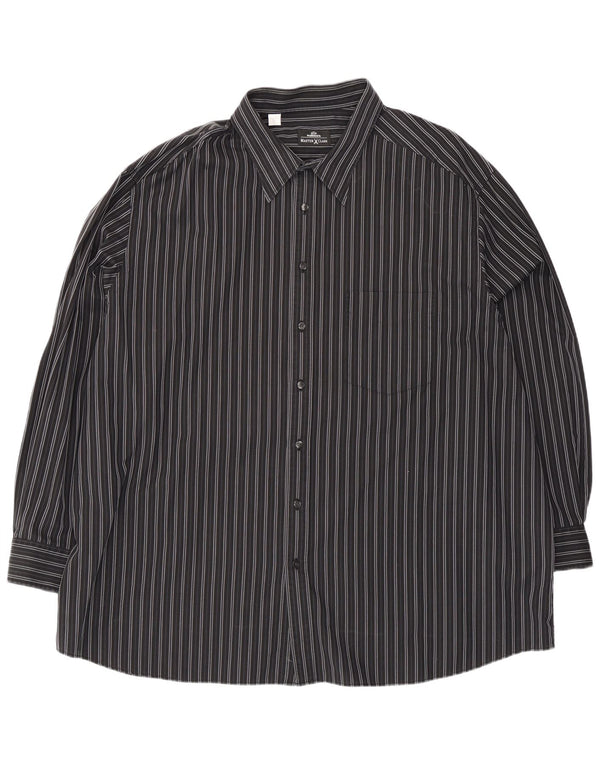 Walbusch Chemise Homme 3XL Coton Rayé Noir