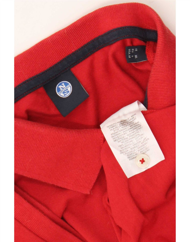 North Sails Polo Homme Rouge Moyen Coton
