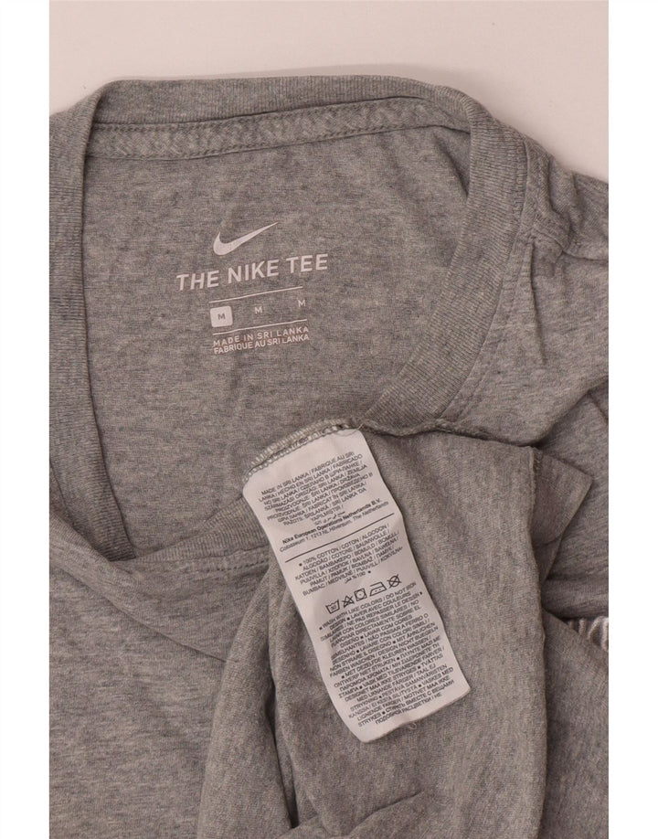 Nike T-Shirt Homme Gris Moyen Coton