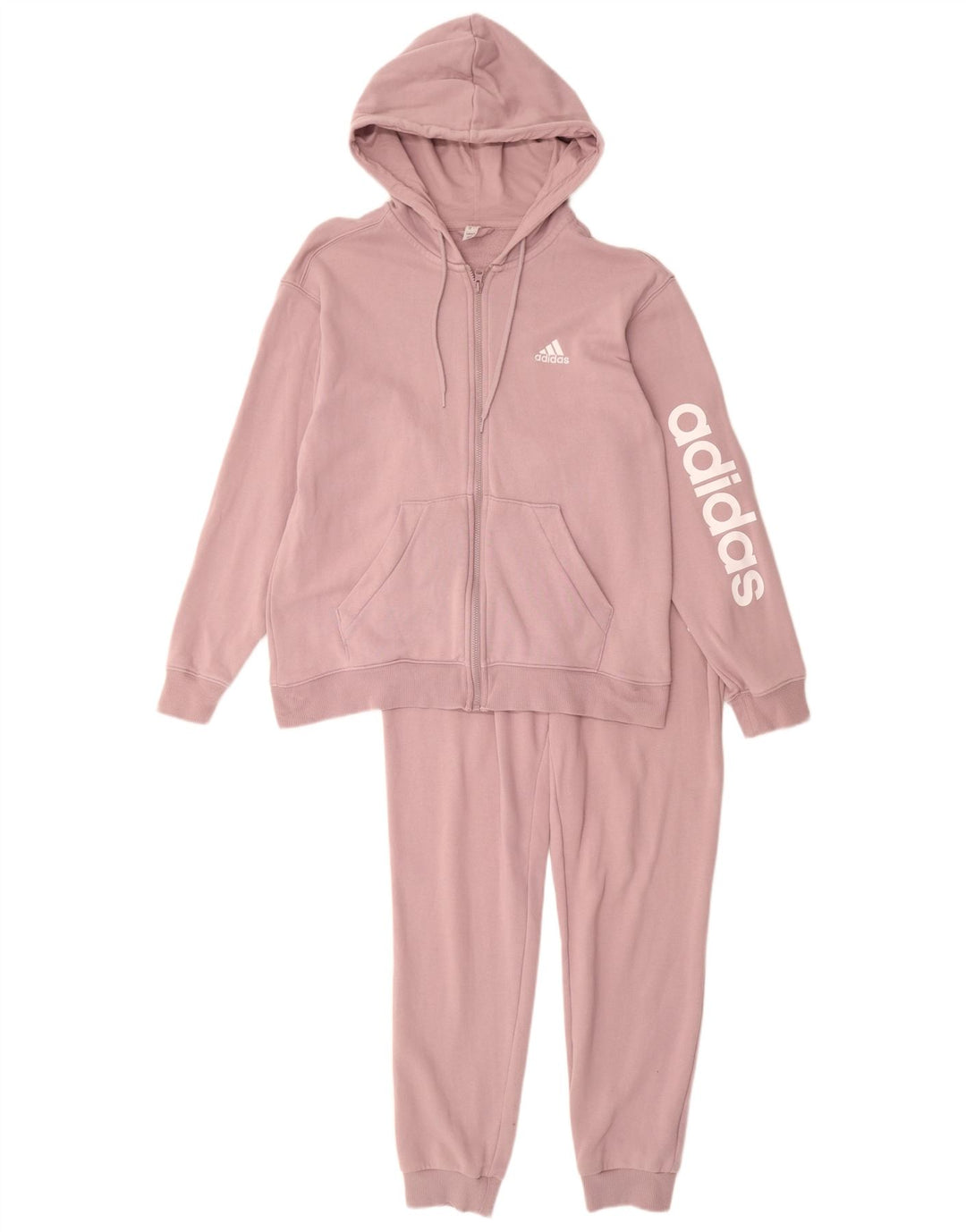 ADIDAS Survêtement complet graphique pour femme UK 12/14 Coton violet moyen